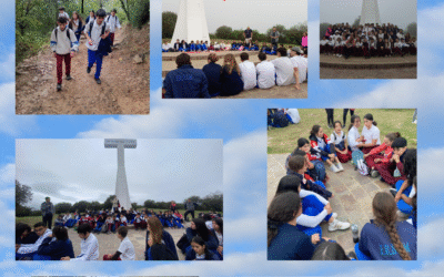 Ascenso al Cerro de la Cruz~Actividad inter niveles 5to año y 6to grado.