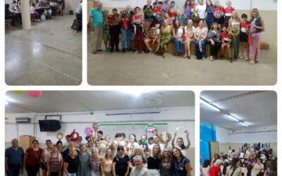 Taller de arte de Navidad con abuelos